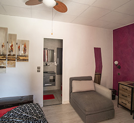 Chambre double supérieure climatisée sur terrasse